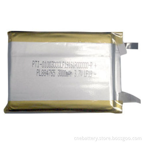 3.7V 3,000mAh Lithium Polymer Battery for GPRS Device, Tablet, Mobile Phone